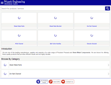 Tablet Screenshot of priyankengineering.com